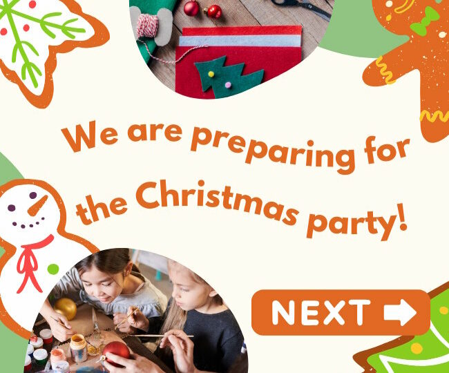 preparing for Christmas